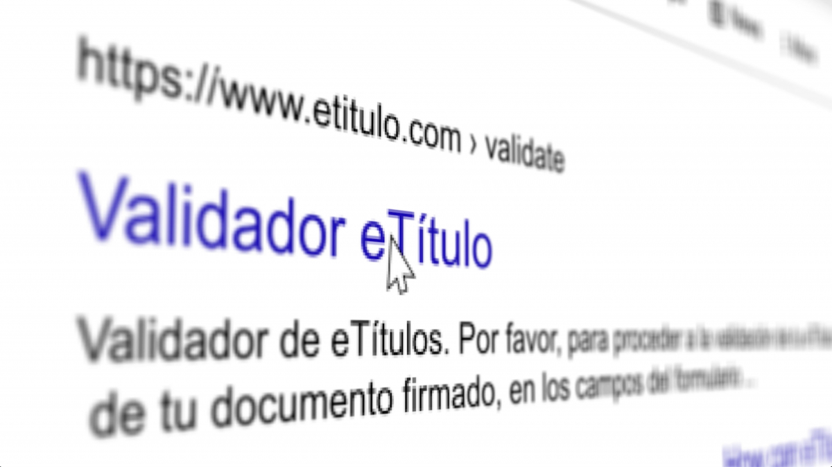 Cómo validar tu eTítulo desde la web