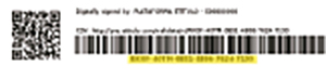 * We indicate in yellow where is the CSV code in your eTitulo.